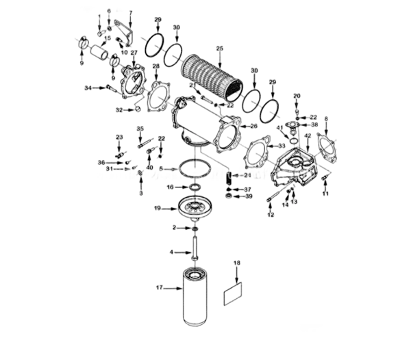 機油冷卻器和濾清器零件圖-康明斯柴油發電機組.png