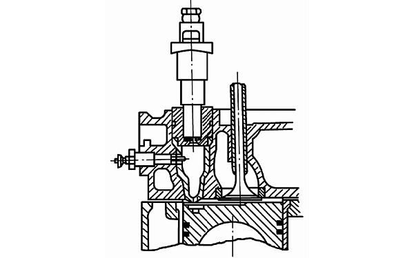 柴油機預燃式燃燒室結構位置圖.png