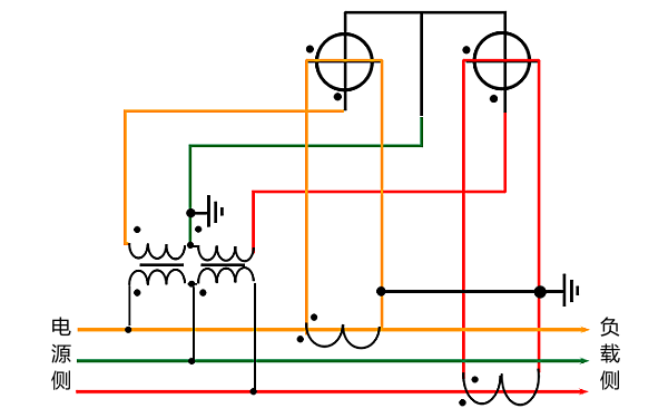 高壓柴油發電機三相三線制接線圖.png