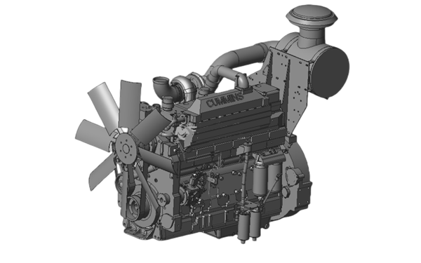 KTA19-G4康明柴油發動機模型.png