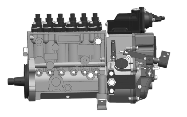 直噴油泵結(jié)構(gòu)總成前視圖-柴油發(fā)電機組.png