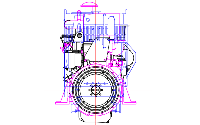 4B3.9-G2康明斯柴油發動機正視圖.png