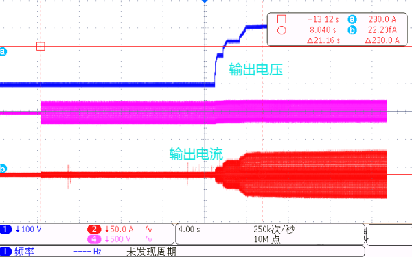 修改發電機整流系統后的啟動波形.png