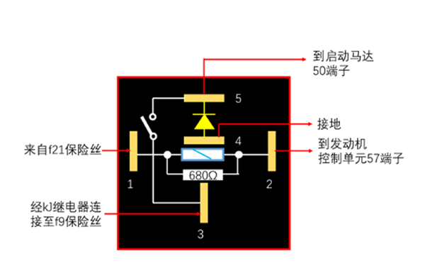 啟動繼電器內部接線原理圖-柴油發電機組.png