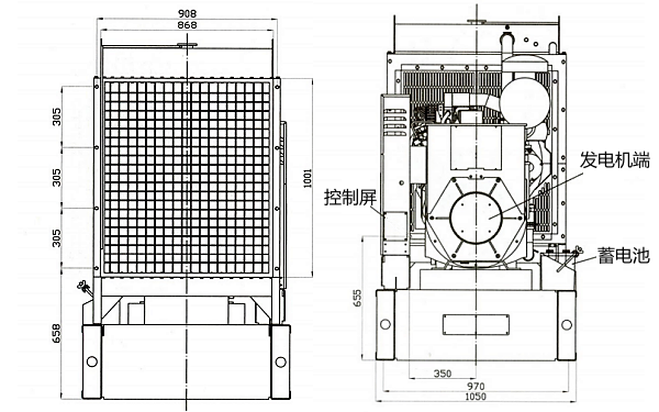 C200D5康明斯發電機組正視圖.png