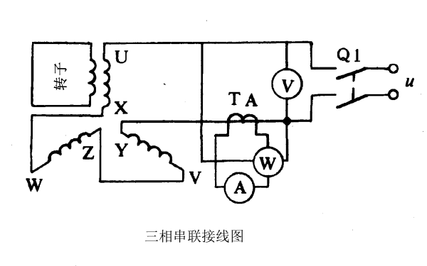 發電機零序電抗三相串聯試驗接線圖.png