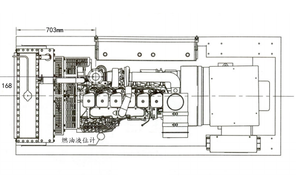 C100D5康明斯發(fā)電機組外觀平面圖.png