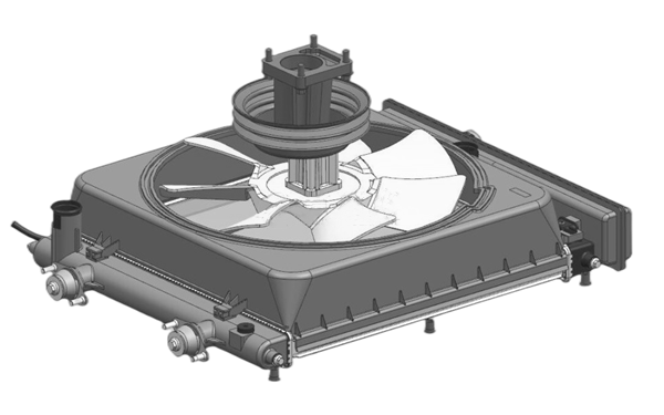 散熱器斜視圖-柴油發(fā)電機(jī)組.png