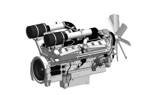 KTA50-G3康明斯柴油發動機三維圖.png