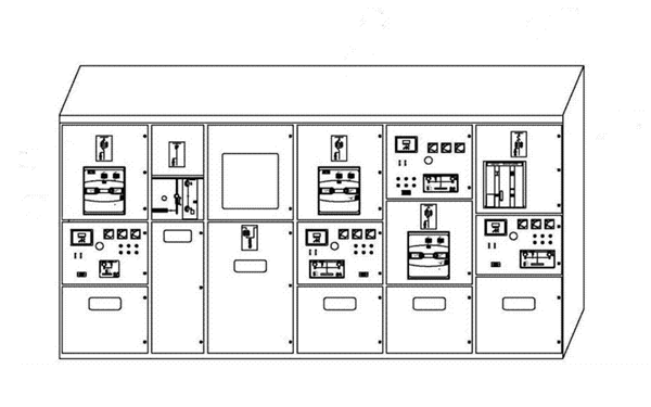 高壓發電機組開關柜組合圖.png