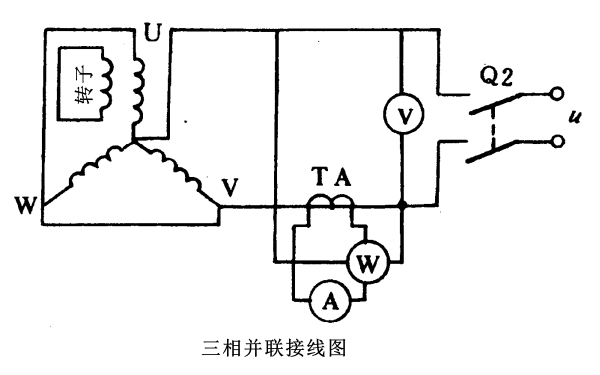 發電機零序電抗三相并聯試驗接線圖.png