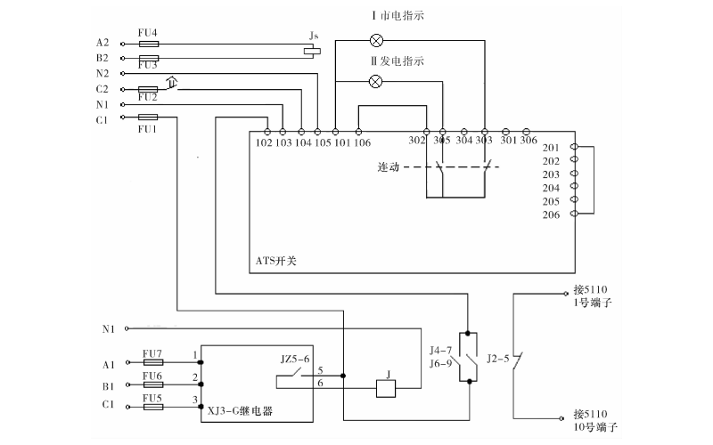 雙電源轉換開關二次回路接線示意圖.png