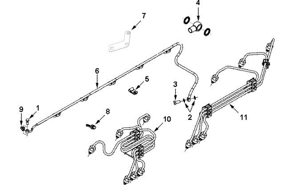 燃油管路-6BT5.9G2康明斯柴油發電機組零件圖.png