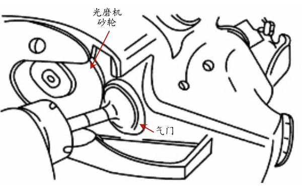 使用光磨機修復氣門工作面.png