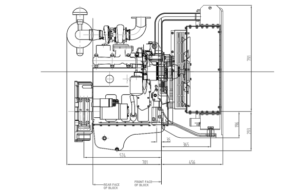 4BTA3.9-G2東風康明斯發(fā)動機外形尺寸側(cè)視圖.png