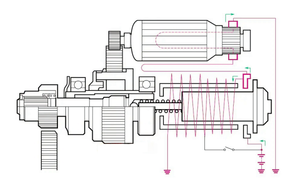 柴油機(jī)啟動(dòng)馬達(dá)的復(fù)位過(guò)程示意圖.png