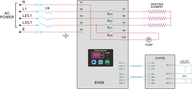 水套加熱器接線原理圖-康明斯發(fā)電機組.png