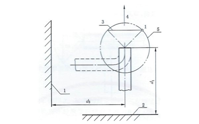 消聲器45°測量時傳聲器布置（垂直氣流）-柴油發電機組.png