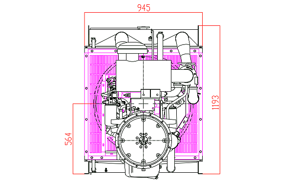 QSB5.9-G30東風(fēng)康明斯發(fā)動機(jī)外形尺寸后視圖.png