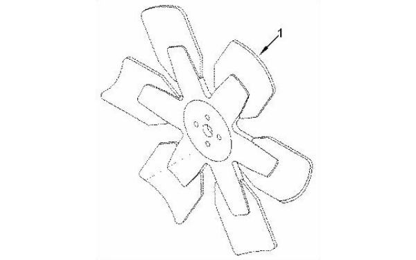 發動機風扇-康明斯柴油發電機組零件圖.png