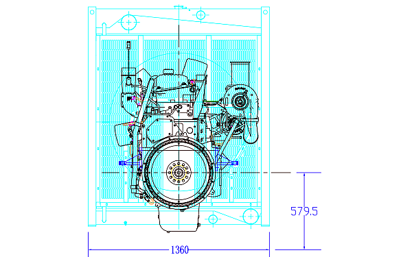 QSZ13-G2東風(fēng)康明斯柴油發(fā)動機背面尺寸圖.png