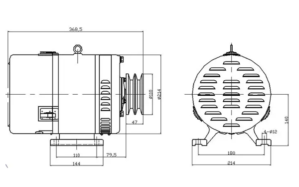 硅整流發電機外形圖-柴油發電機組.png