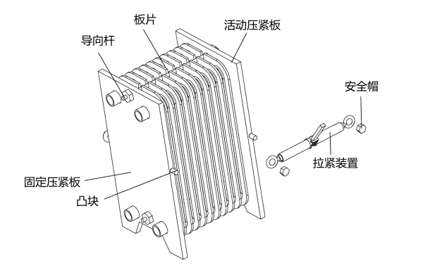 機油冷卻器結構實線圖.png