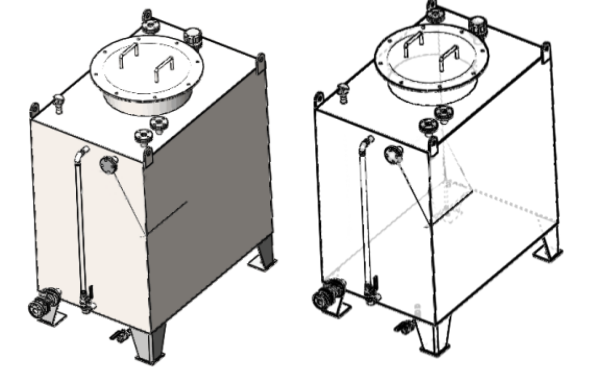 日用油箱主視圖-柴油發(fā)電機(jī)組.png