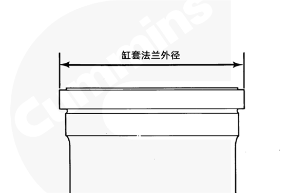 測量缸套法蘭外徑-康明斯柴油發電機組.png