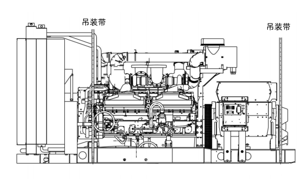 康明斯柴油發(fā)電機(jī)組吊裝側(cè)面圖.png