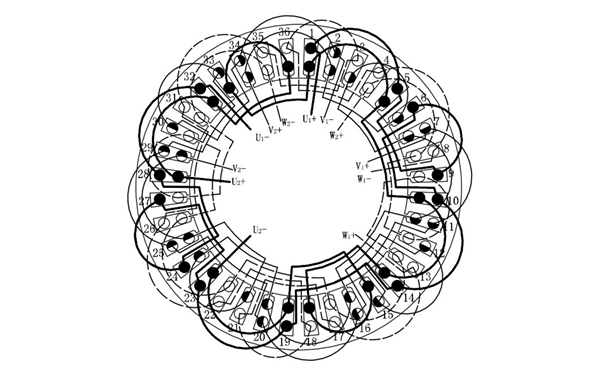 36槽8級雙層繞組發(fā)電機示意圖.png