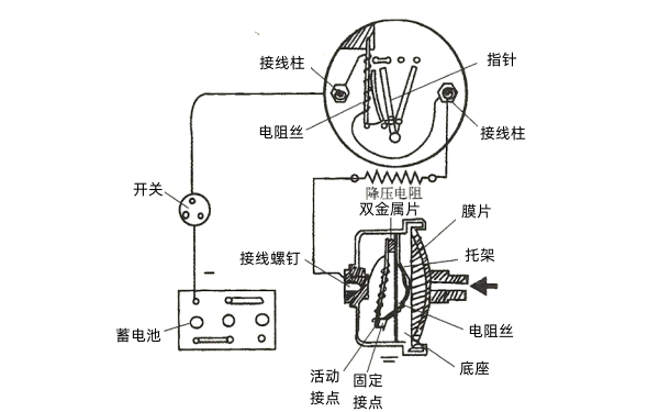 電熱式機油壓力表接線圖-柴油發(fā)電機組圖解.png