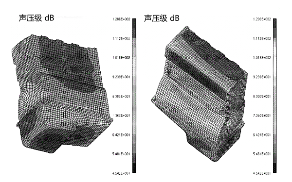 350HZ頻率下柴油機(jī)表面聲壓級云圖.png