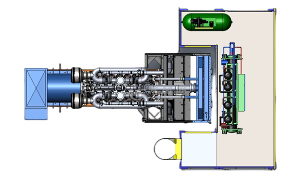 固定式柴油發(fā)電機(jī)組安裝示例（俯視圖）.png