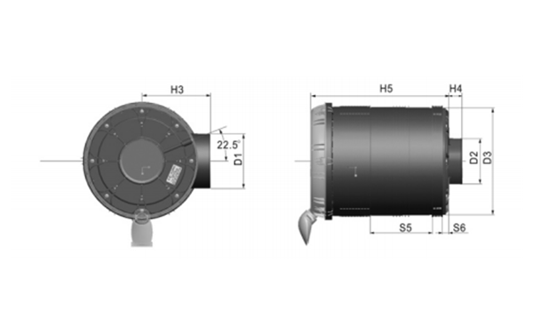 弗列加空氣濾清器外形圖-康明斯柴油發(fā)動機.png