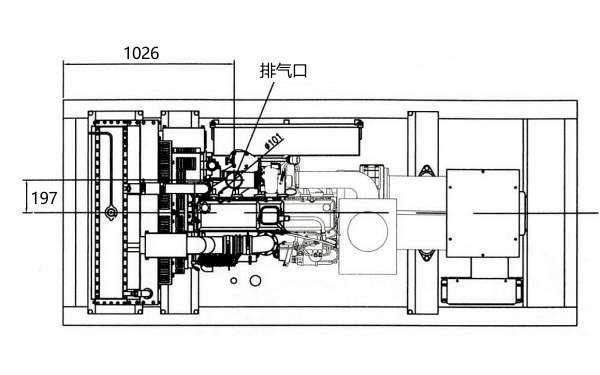 C260D5康明斯柴油發電機組平面圖.png