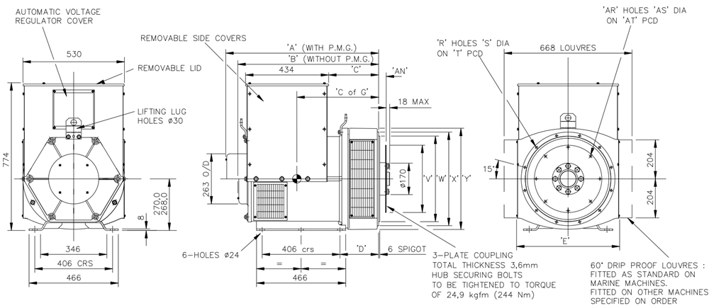 UCI274C斯坦福發(fā)電機(jī)外形圖紙.png