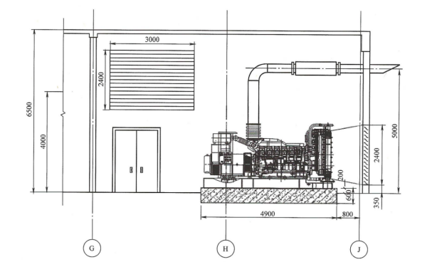 柴油發電機組底座基礎立面圖.png