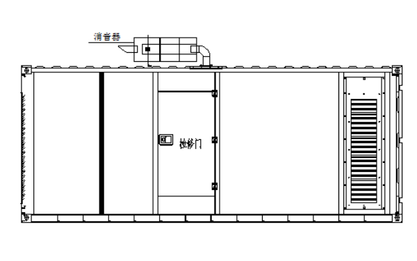 防音型集裝箱柴油發(fā)電機(jī)組右視圖.png