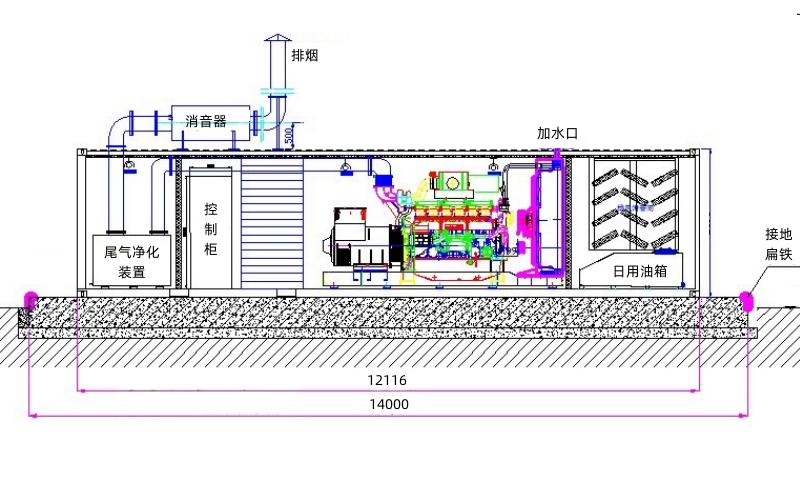 集裝箱柴油發電機組安裝設計圖.png