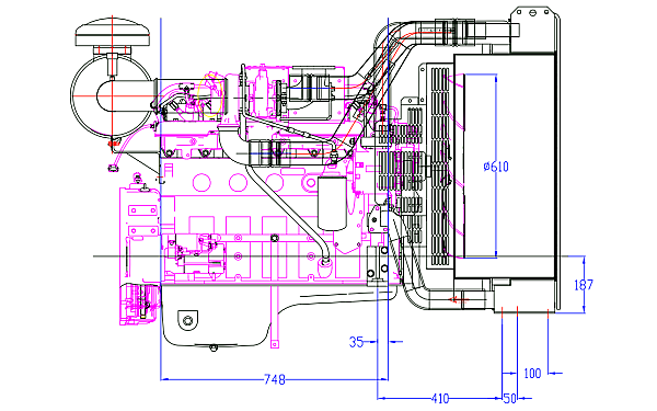 QSB5.9-G2東風(fēng)康明斯發(fā)動機(jī)外形尺寸側(cè)視圖.png