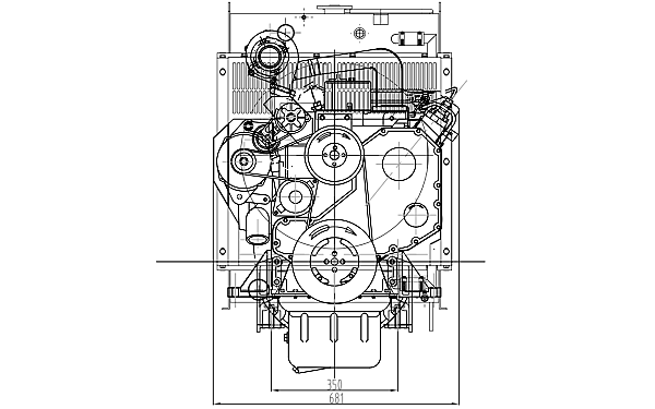 4BTA3.9-G2東風康明斯發動機外形尺寸后視圖.png