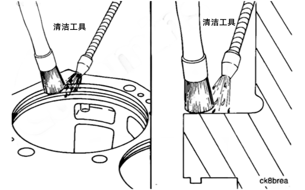 清潔缸套表面污垢示意圖-柴油發電機組.png